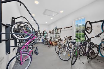 Bike storage with outdoor access